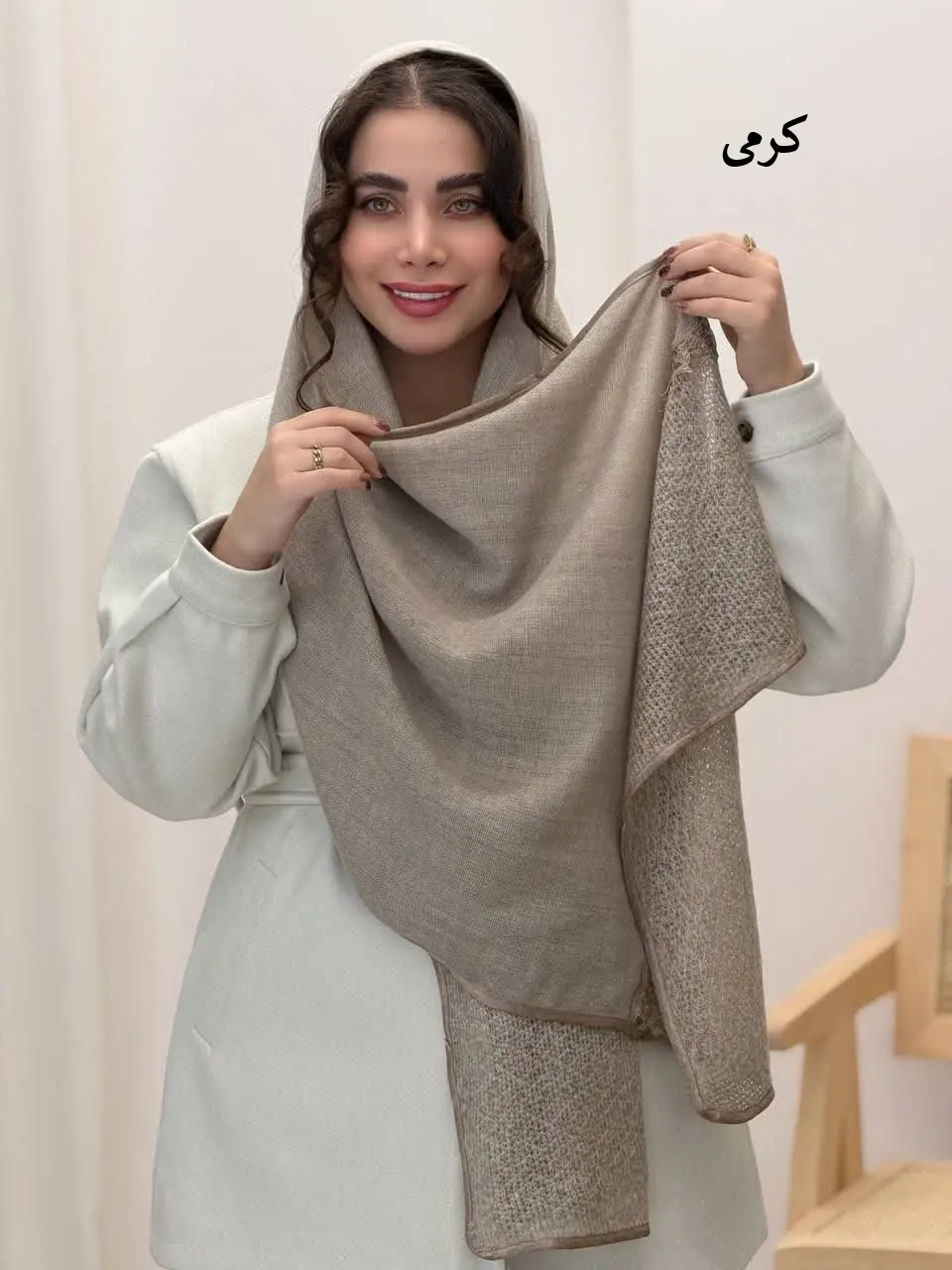 3732-شال پاییزه پاپیون